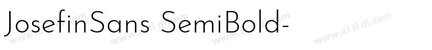 JosefinSans SemiBold字体转换